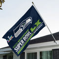 Seattle Seahawks 2025 NFC Champions 3D Double-side House Flag – TANTN20630