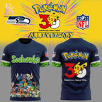 Seattle Seahawks Pokemon 30th Anniversary Hoodie