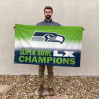 Seattle Seahawks Super Bowl LX Champions 3D Double-side House Flag – MAITM14764