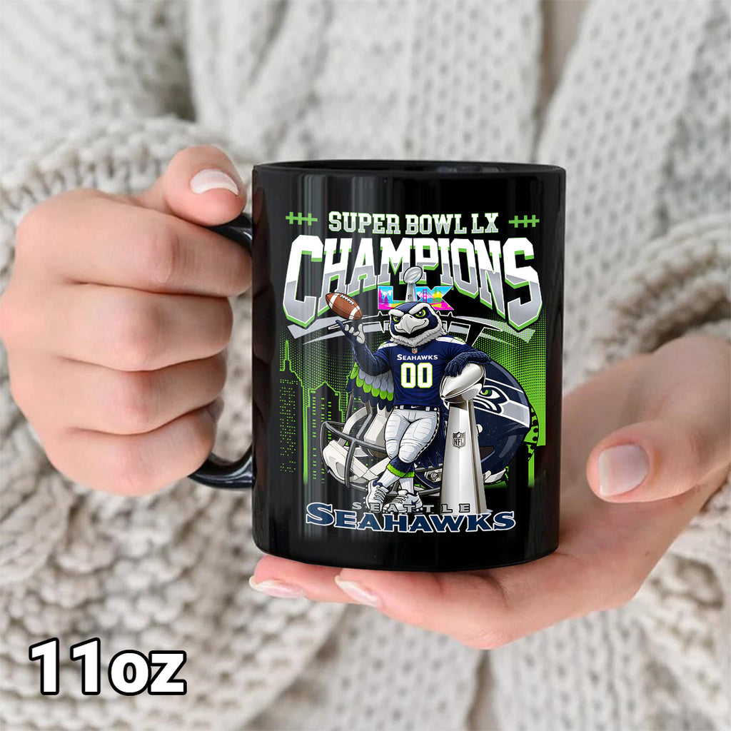Seattle Seahawks Super Bowl LX Champions Ceramic Mug – MAITM14802