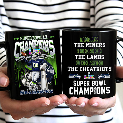 Seattle Seahawks Super Bowl LX Champions Ceramic Mug – MAITM14802