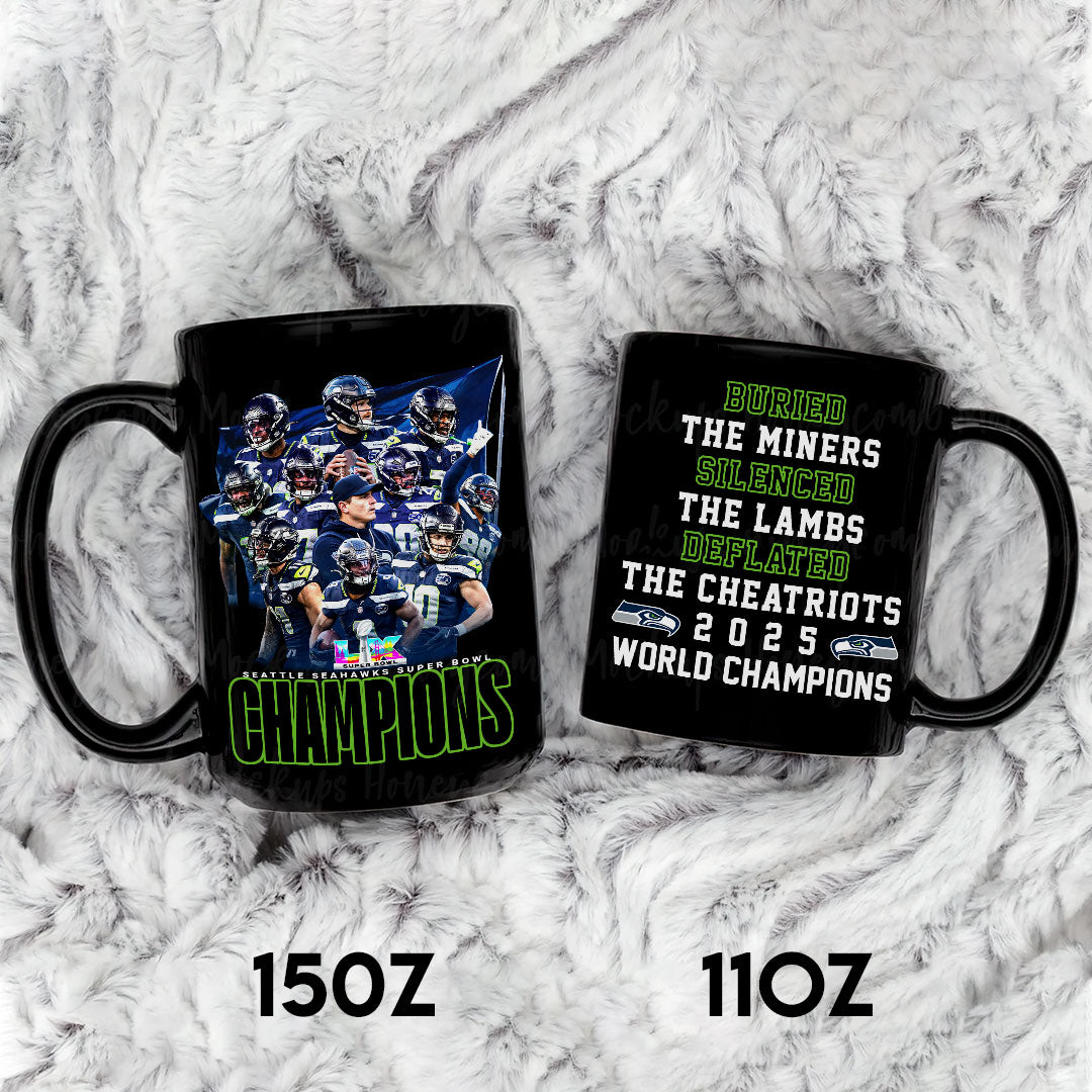 Seattle Seahawks Super Bowl LX Champions Ceramic Mug – HOATT16266