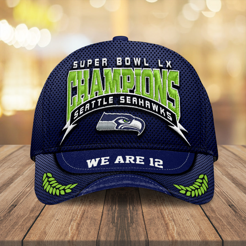 Seattle Seahawks Super Bowl LX Champions Classic Cap – MAITM14778