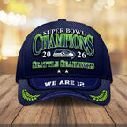 Seattle Seahawks Super Bowl LX Champions Classic Cap – MAITM14793