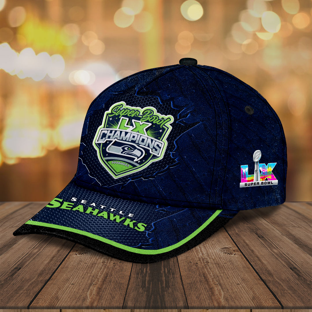 Seattle Seahawks Super Bowl LX Champions Classic Cap – MAITM14843