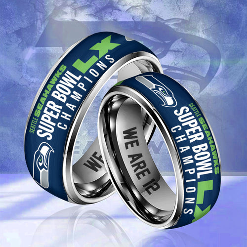Seattle Seahawks Super Bowl LX Champions Custom Alloy Ring – MAITM14784