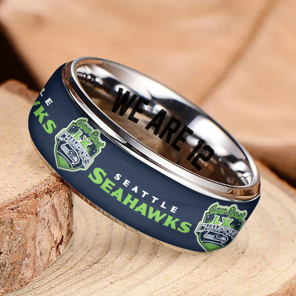 Seattle Seahawks Super Bowl LX Champions Custom Alloy Ring – MAITM14842