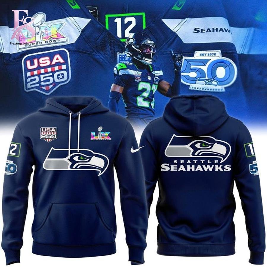 Seattle Seahawks Super Bowl LX Hoodie
