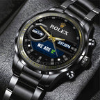 Seattle Seahawks x Rolex Black Stainless Steel Watch – MAITM14674