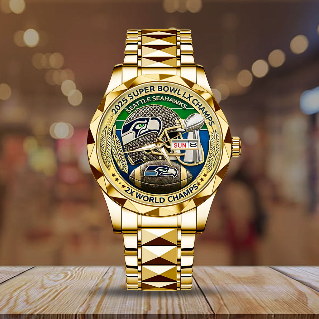 Seattle Seahawks Alloy Luxury Quartz Watch – TMTHU3951
