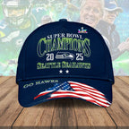 Seattle Seahawks 2025 Super Bowl LX Champions Classic Cap – HOATT16208