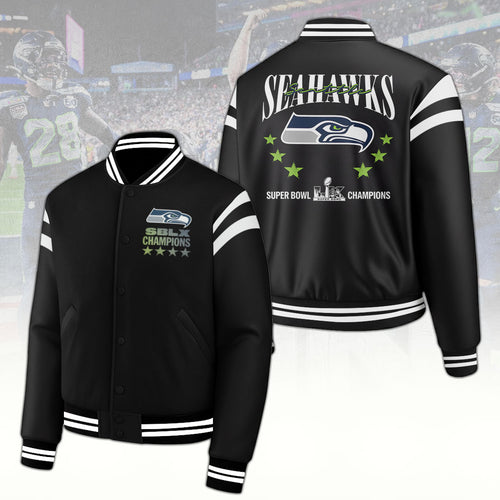Seattle Seahawks 2025 Super Bowl LX Champions Varsity Jacket – TANTN20982
