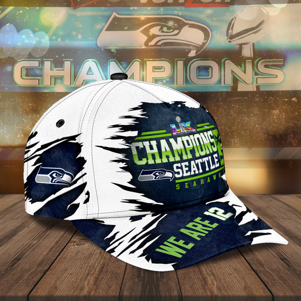 Seattle Seahawks Super Bowl LX Champions Classic Cap – MAITM14779