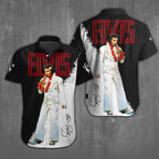 Elvis Presley Short Sleeve Button-Down Shirt – NGHIAVT 0011