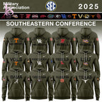 Southeastern Conference Teams 2025 Military Appreciation Hoodie