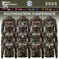 Southeastern Conference Teams 2025 Military Hoodie