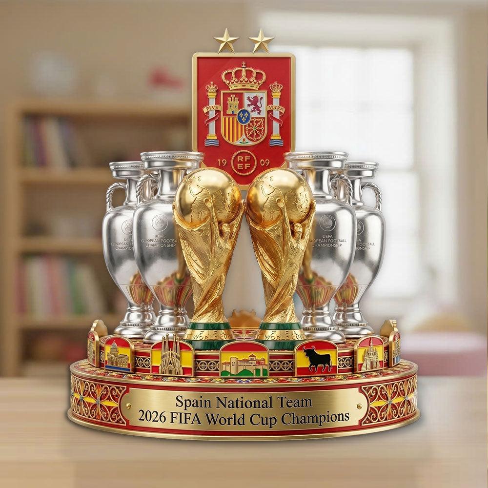 Spain National Team 2026 FIFA World Cup Champions Custom Shape Acrylic Plaque – TMTHU7726