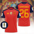 Spain National Team 2026 FIFA World Cup Champions 3D Apparel – TANTN24387