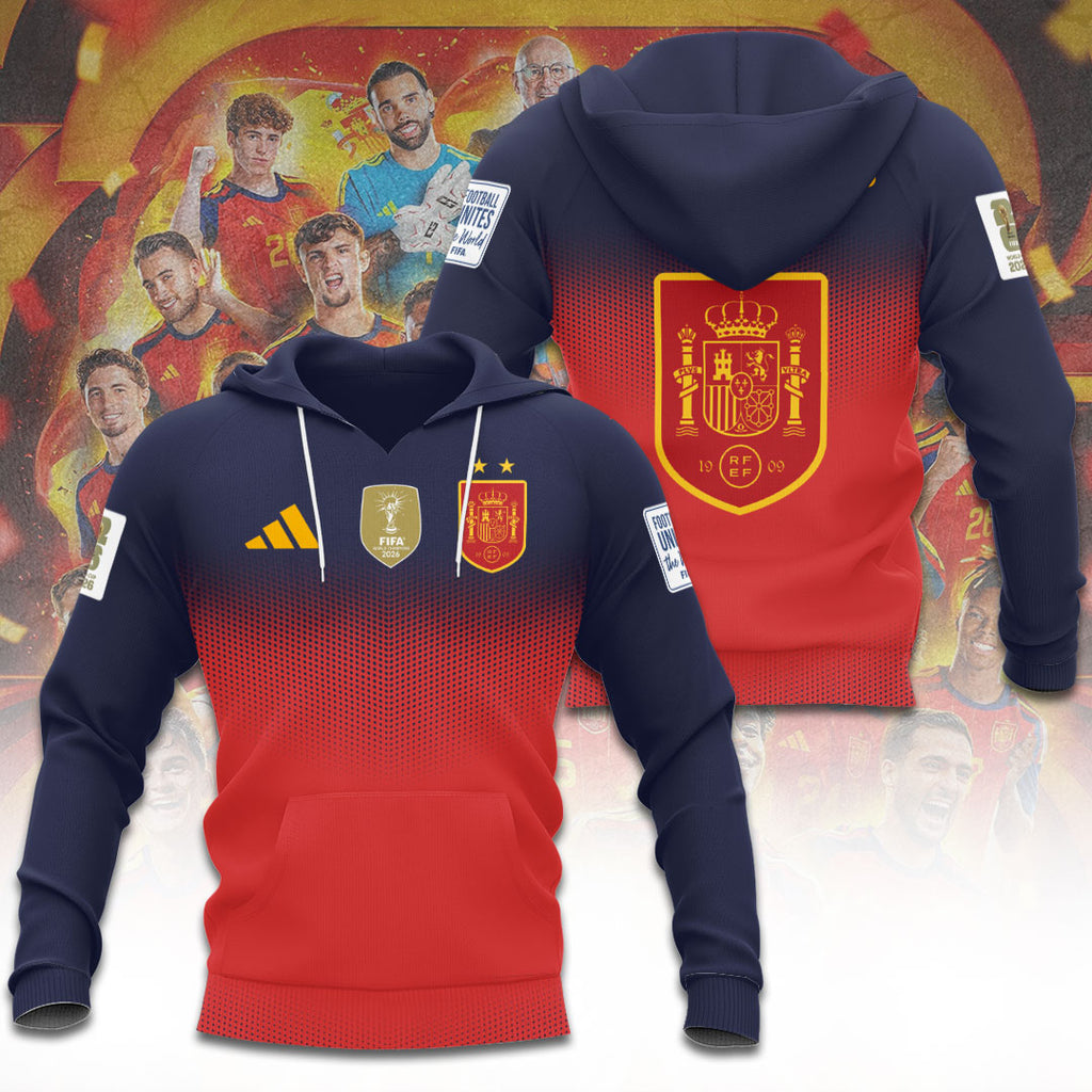 Spain National Team 2026 FIFA World Cup Champions 3D Apparel – TANTN24428