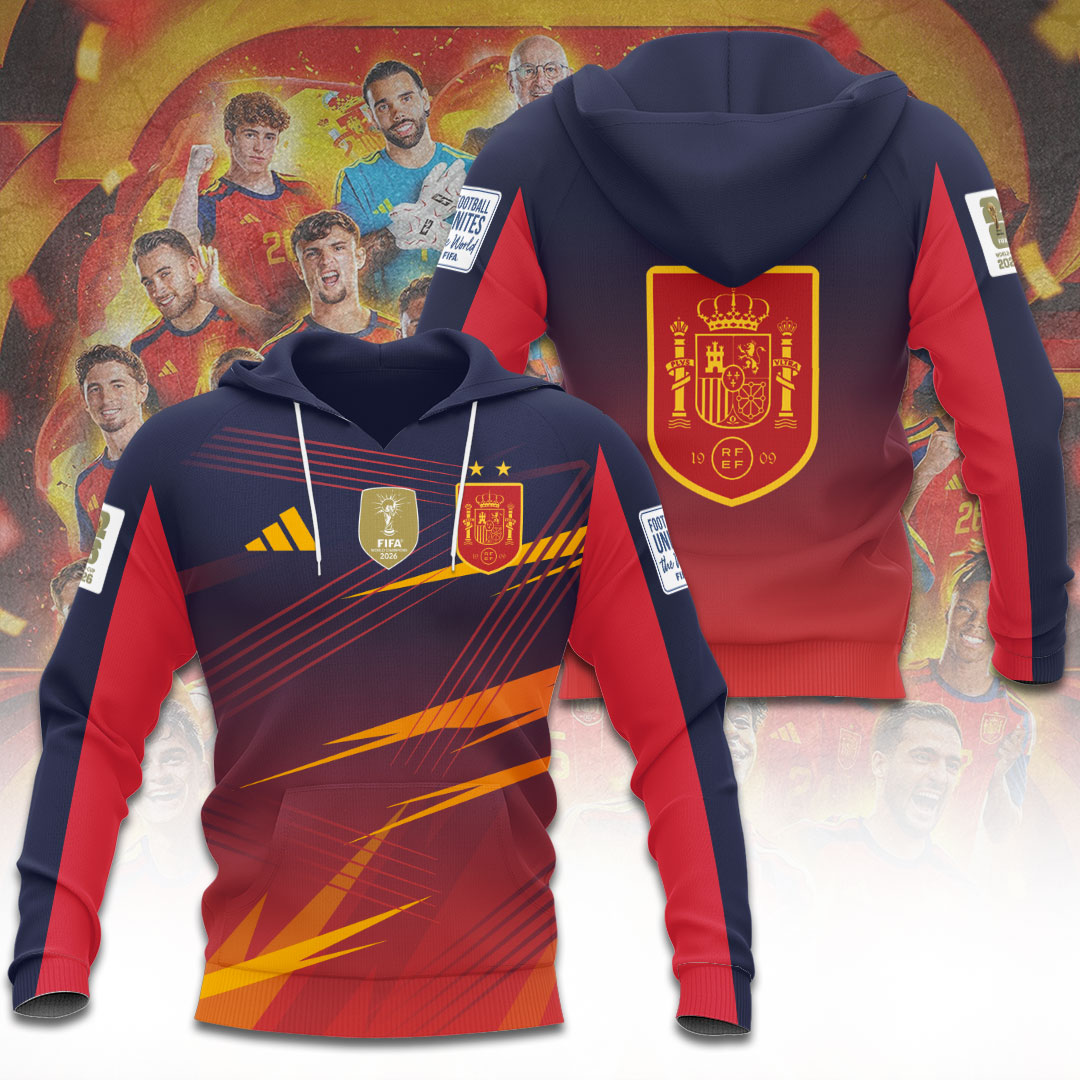 Spain National Team 2026 FIFA World Cup Champions 3D Apparel – TANTN24429