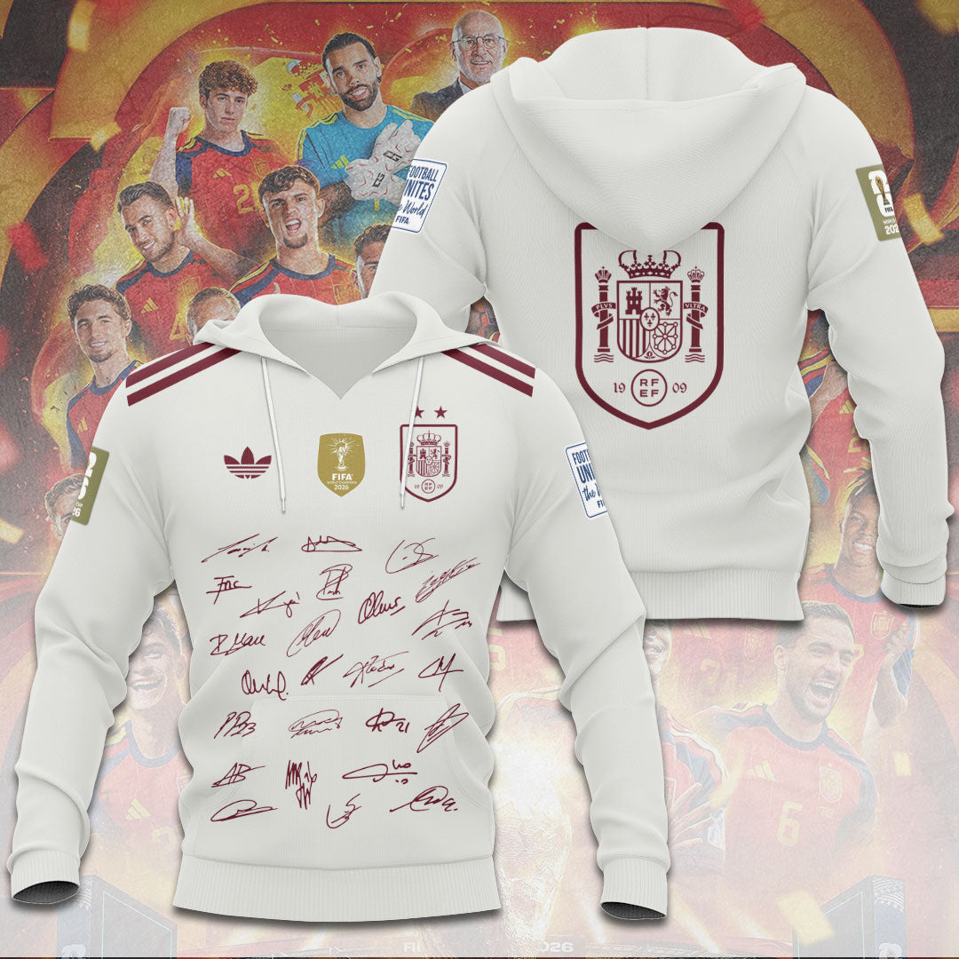 Spain National Team 2026 FIFA World Cup Champions 3D Apparel – TANTN24458