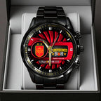 Spain National Team 2026 FIFA World Cup Champions Black Stainless Steel Watch – TANTN24477