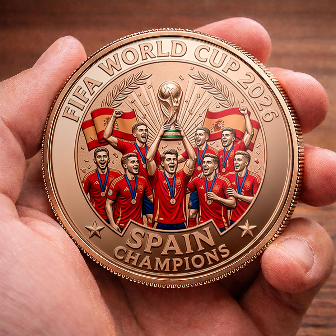 Spain National Team 2026 FIFA World Cup Champions Commemorative Coin – HOATT19796