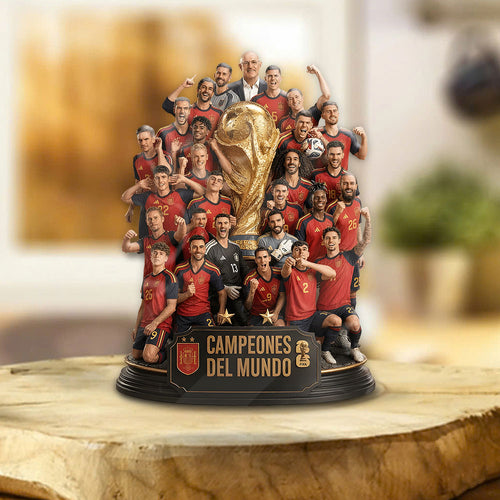 Spain National Team 2026 FIFA World Cup Champions Custom Shape Acrylic Plaque – TANTN24426