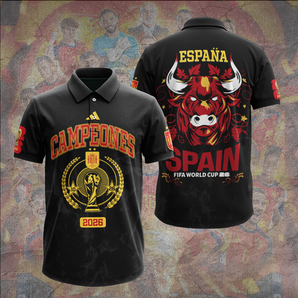 Spain National Team 2026 FIFA World Cup Champions 3D Apparel – GNE7729