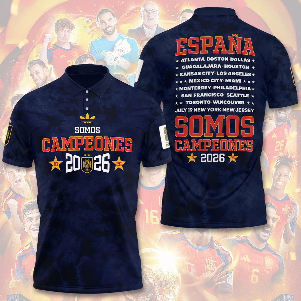 Spain National Team 2026 FIFA World Cup Champions 3D Apparel – TANTN24403