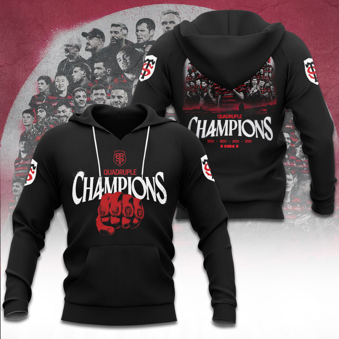 Stade Toulousain 4 Time French Champions 2026 3D Apparel – TANTN24016