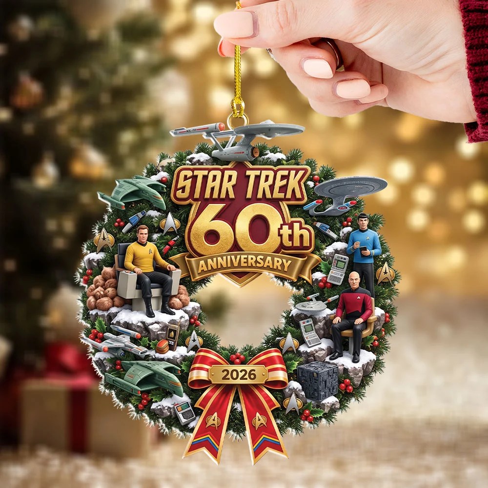 Star Trek 60th Anniversary Custom Shape 2-side Printed Acrylic Ornament – TMTHU9685