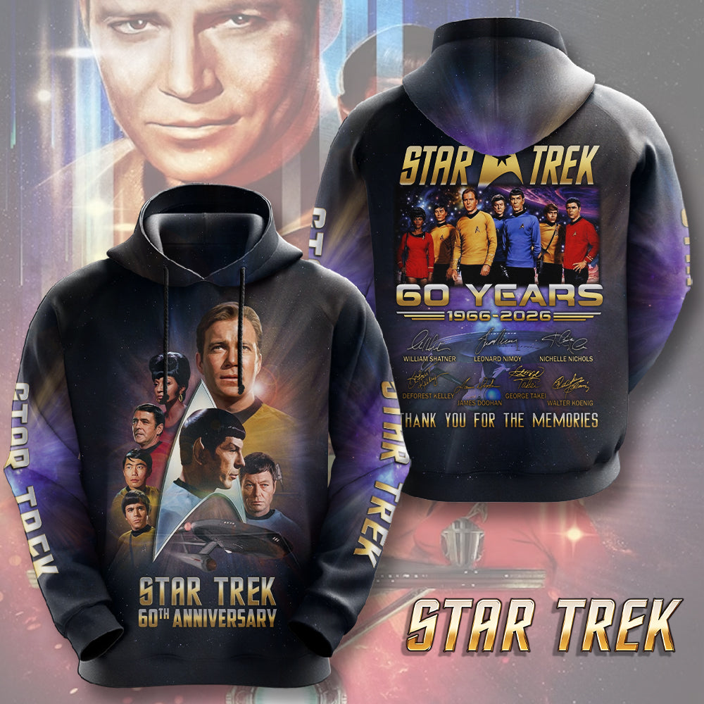 Star Trek 60th Anniversary 2026 3D Apparel – TMTHU5450