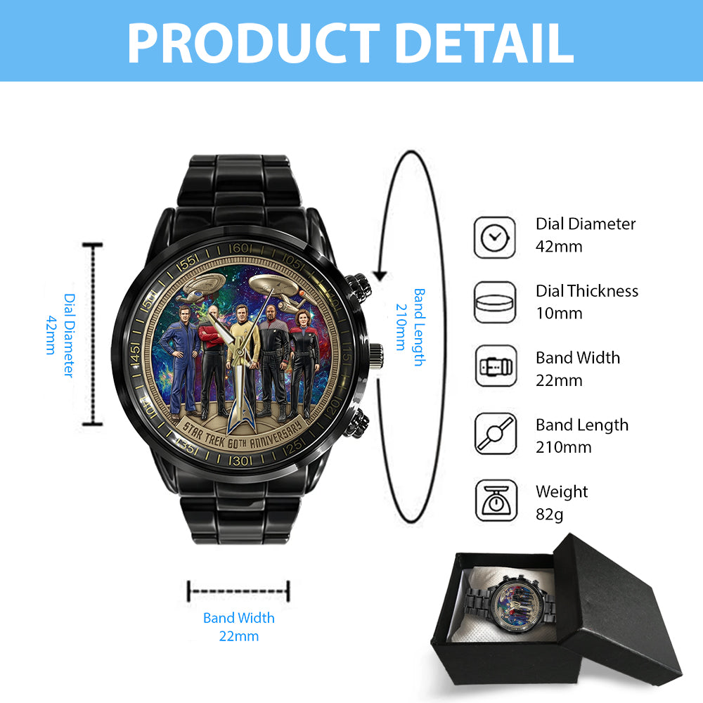 Star Trek 60th Anniversary 2026 Black Stainless Steel Watch – TMTHU5017