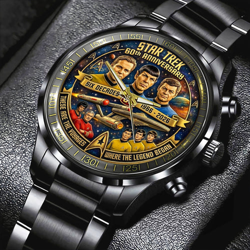 Star Trek 60th Anniversary 2026 Black Stainless Steel Watch – TMTHU4663