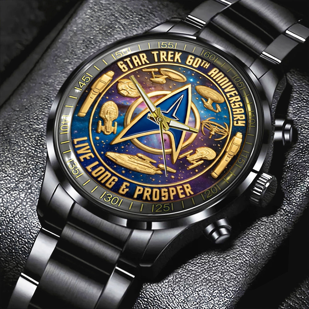 Star Trek 60th Anniversary 2026 Black Stainless Steel Watch – TMTHU4987