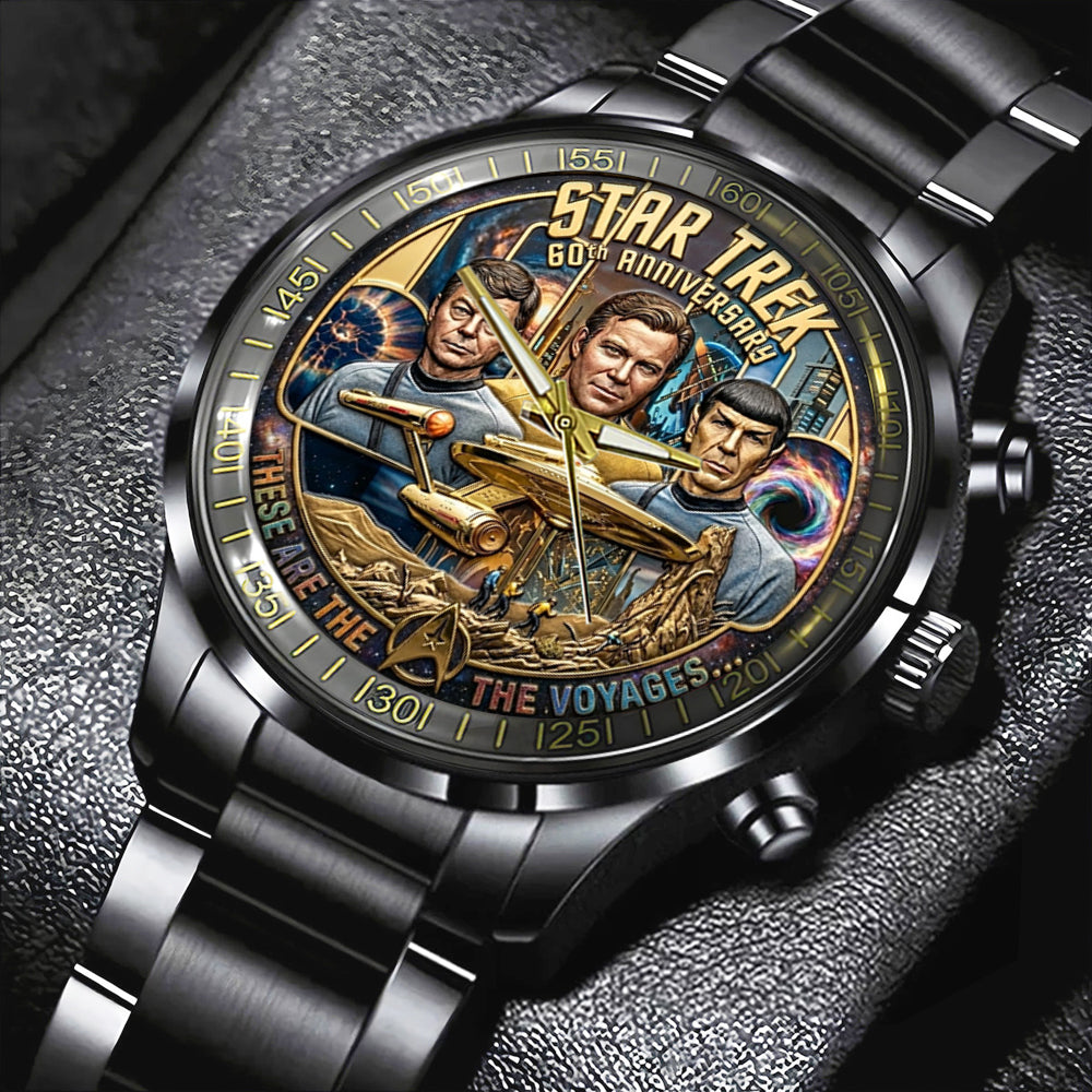 Star Trek 60th Anniversary 2026 Black Stainless Steel Watch – TMTHU5579