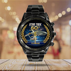 Personalized Star Trek 60th Anniversary 2026 Black Stainless Steel Watch – TANTN21223