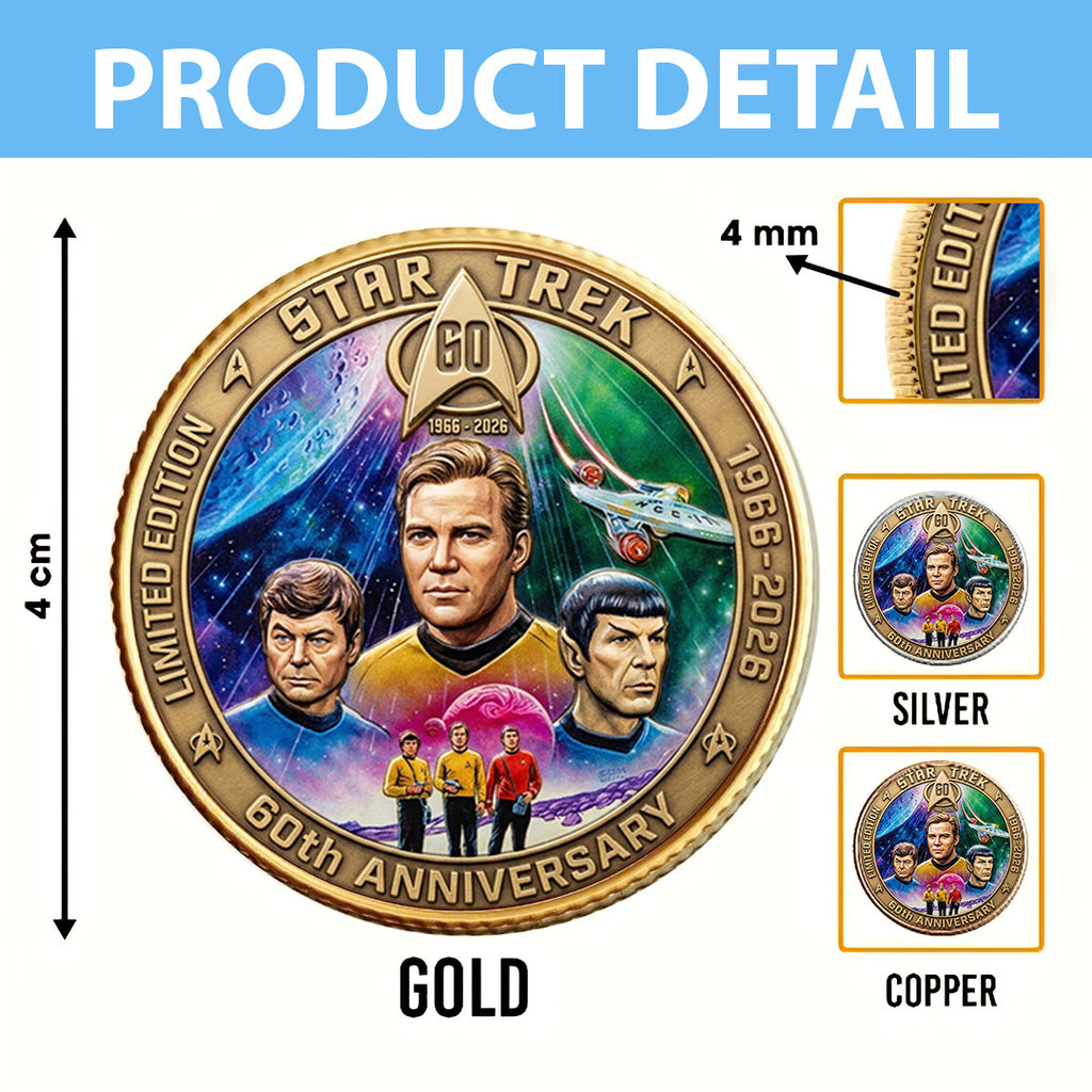 Star Trek 60th Anniversary 2026 Commemorative Coin – TMTHU5197