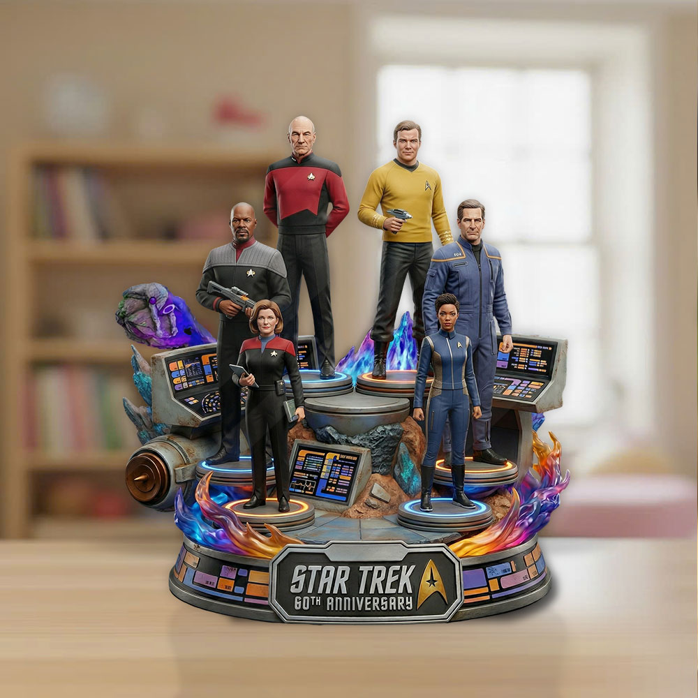 Star Trek 60th Anniversary 2026 Custom Shape Acrylic Plaque – TMTHU4817