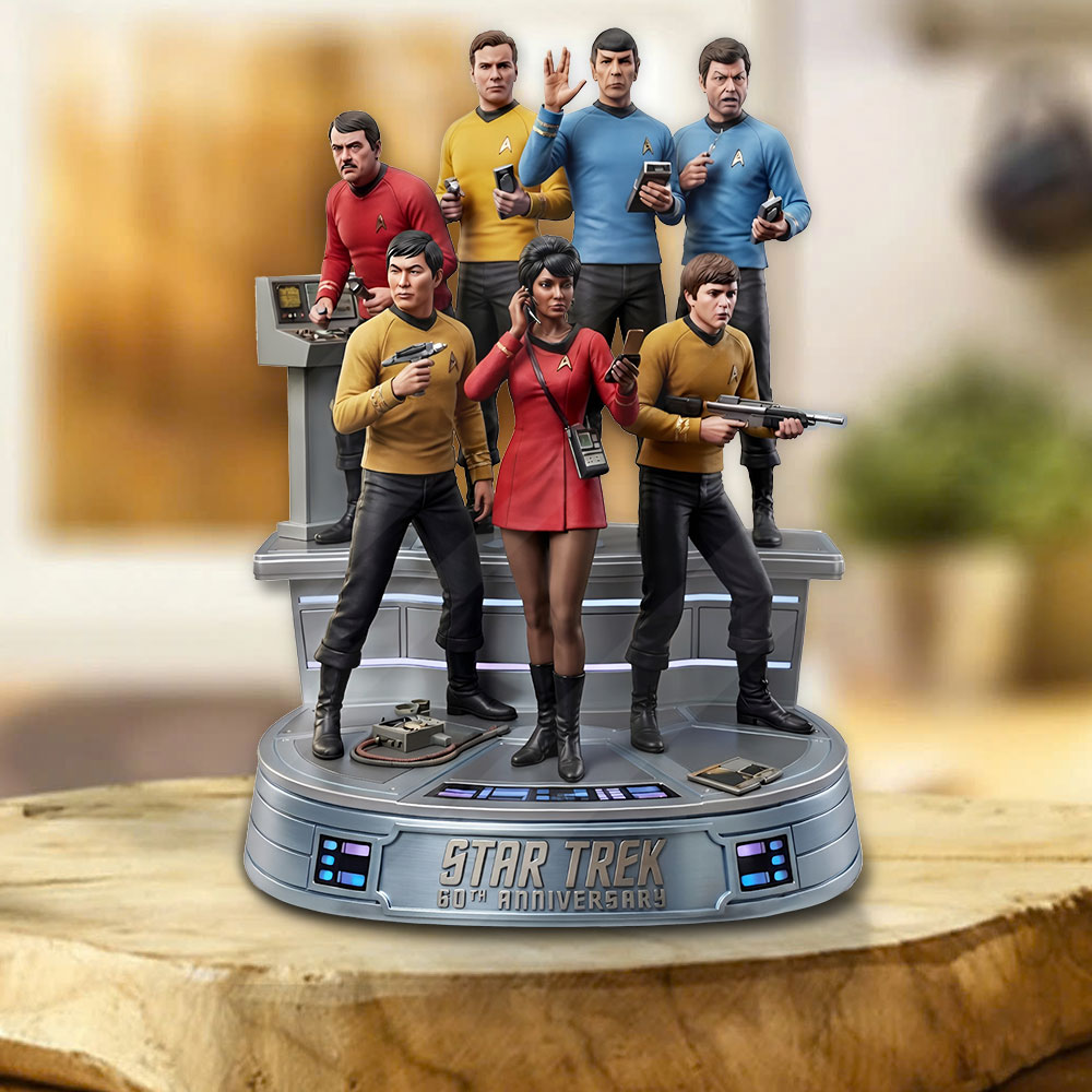 Star Trek 60th Anniversary 2026 Custom Shape Acrylic Plaque – TMTHU4844