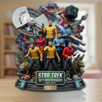 Star Trek 60th Anniversary 2026 Custom Shape Acrylic Plaque – TMTHU5129