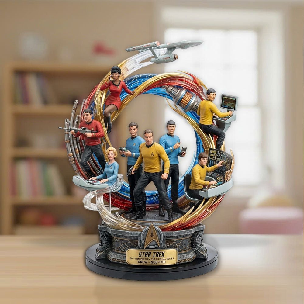 Star Trek 60th Anniversary 2026 Custom Shape Acrylic Plaque – TMTHU5406