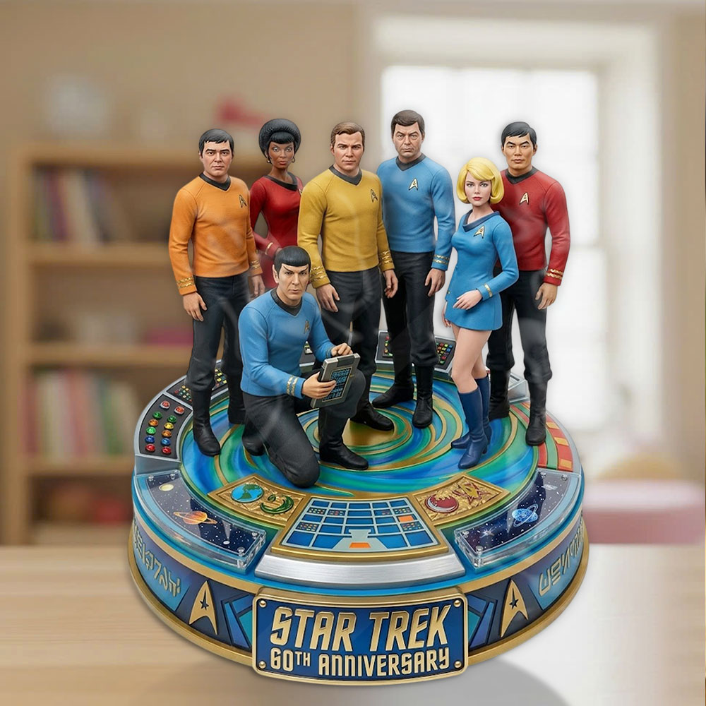 Star Trek 60th Anniversary 2026 Custom Shape Acrylic Plaque – TMTHU5477