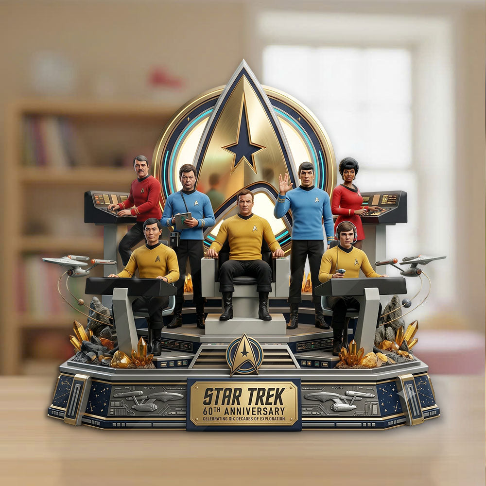 Star Trek 60th Anniversary 2026 Custom Shape Acrylic Plaque – TMTHU6952
