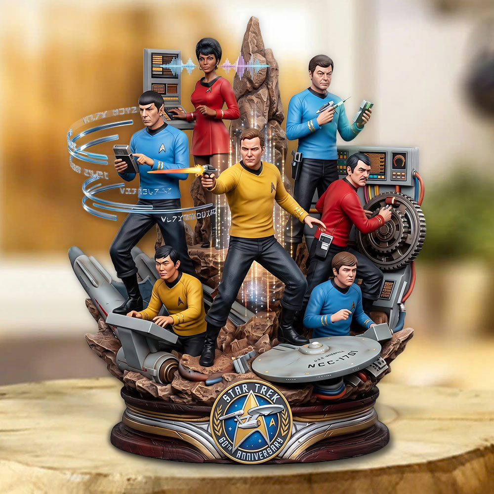 Star Trek 60th Anniversary 2026 Custom Shape Acrylic Plaque – TMTHU8137