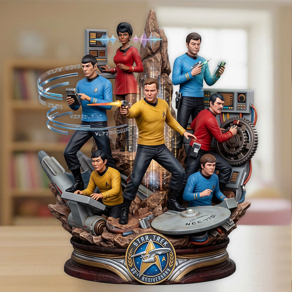 Star Trek 60th Anniversary 2026 Custom Shape Acrylic Plaque – TMTHU8137