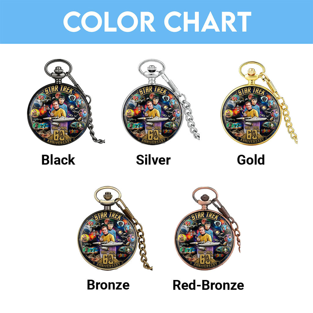Star Trek 60th Anniversary 2026 Pocket Watch – TMTHU4666