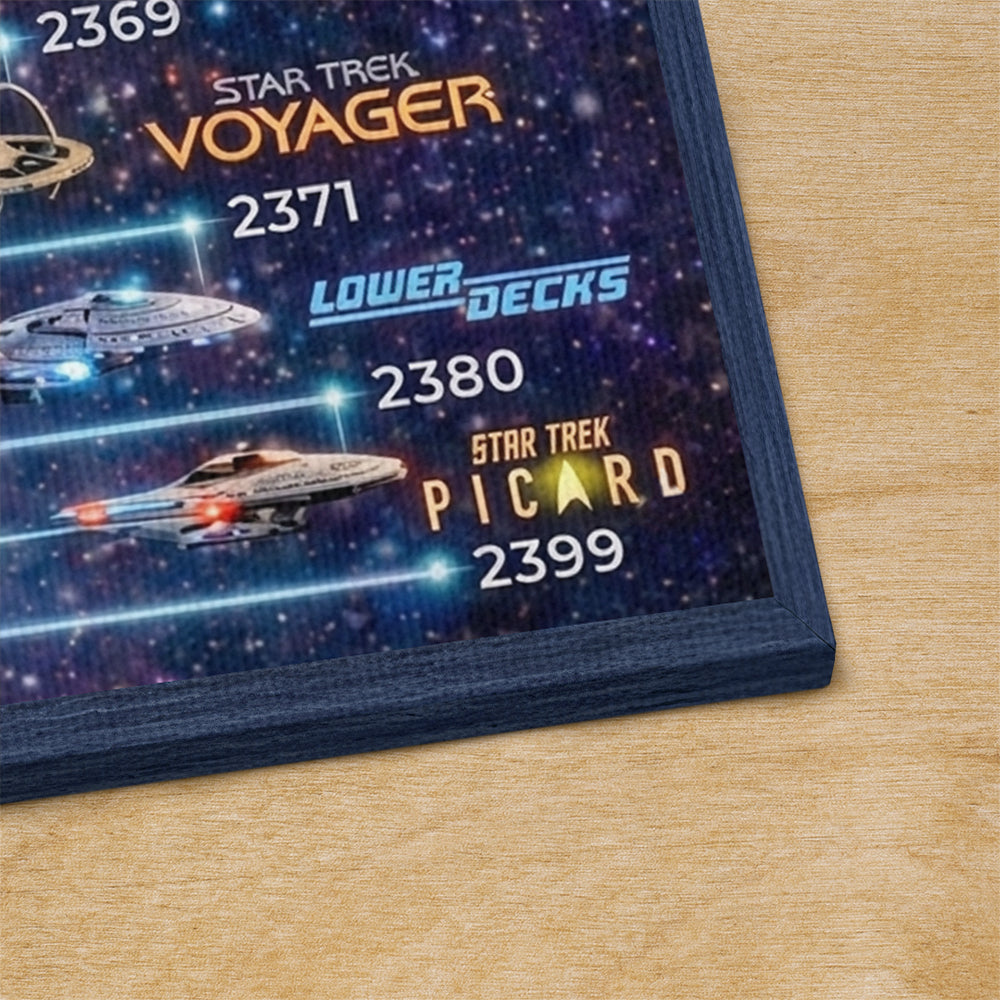 Star Trek 60th Anniversary 2026 Rectangle Canvas With Inner Frame – TMTHU5972