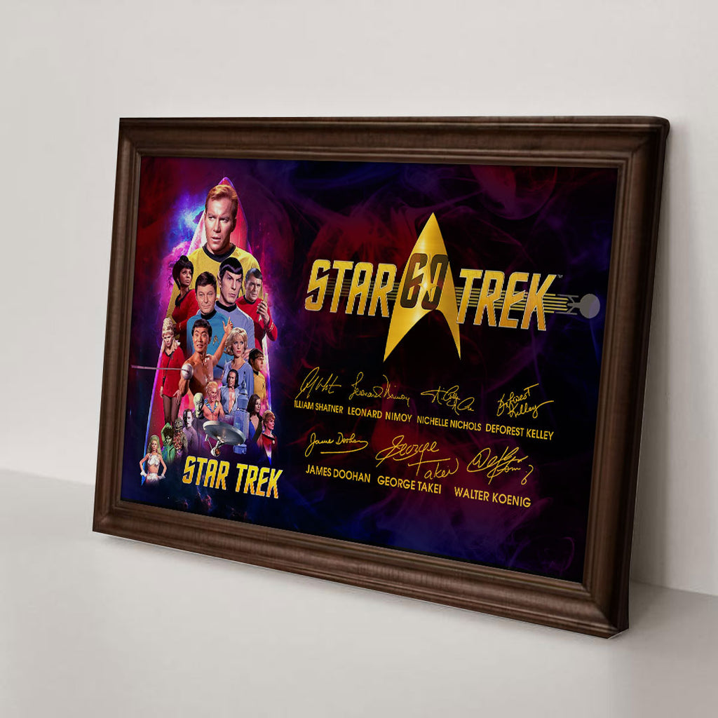 Star Trek 60th Anniversary 2026 Rectangle Canvas With Inner Frame – TMTHU4741